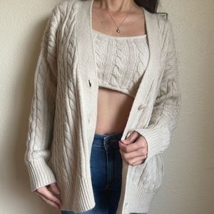 Camisole Cardigan + Top Set